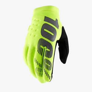 Мотоперчатки 100% Brisker Glove Fluo Yellow