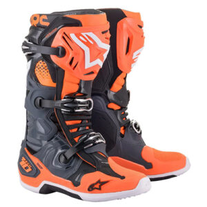 Купить Мотоботы Alpinestars Tech 10 boots Cool Gray/Orange Flourescent